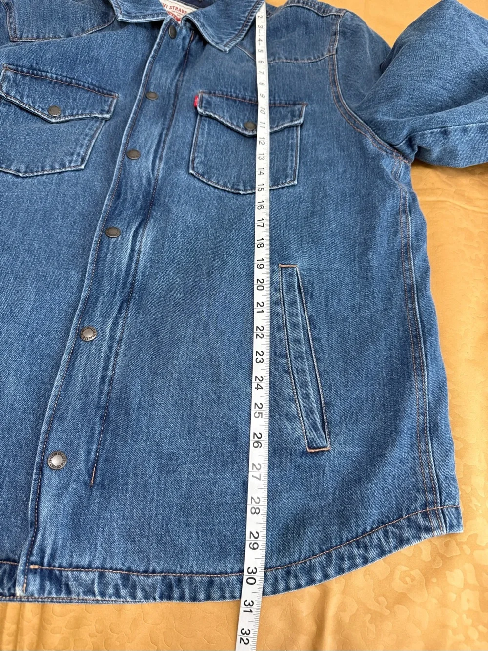 Levi's Men's Medium Blue Denim Shirt Jacket size XL
